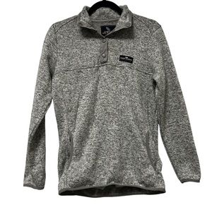 Simply Southern Long Sleeve Quarter Snap Pullover Women’s Size Small Gray